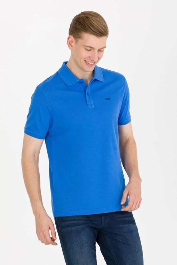 Ανδρικό μπλουζάκι Polo Neck Basic - 5