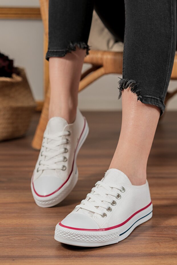White Unisex Short Linen Daily Use Outdoor Shoes
