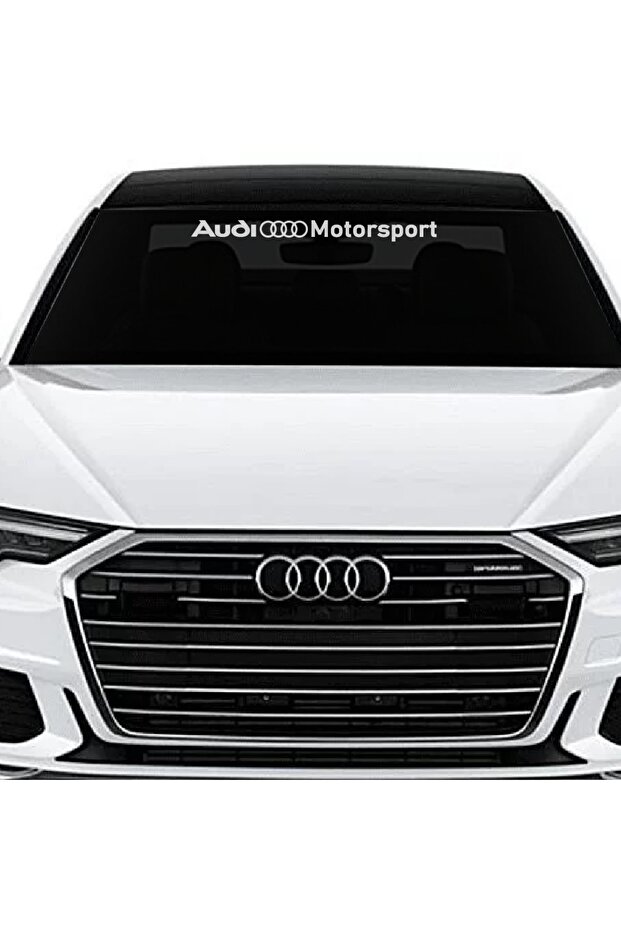 50*5 Cm Audi Motorsport Vehicle Windshield Sticker Label Covering Foil Vehicle Modified Accessory