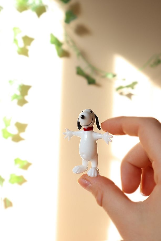 Snoopy Dog Minyatür El Yapımı Cam Biblo - 3