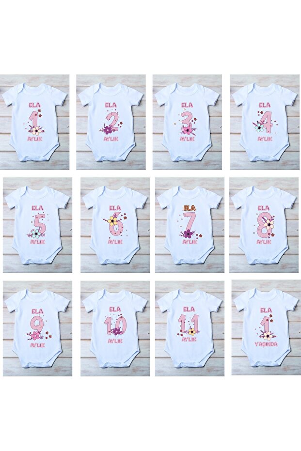 Special Name Written for Your Baby 1-12 Months Girl's Bodysuit Set