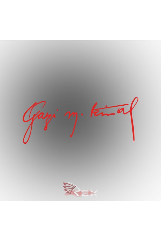 Gazi Mustafa Kemal Atatürk Signature Sticker Atatürk Signature Car Auto Glass Sticker 20x8 Cm