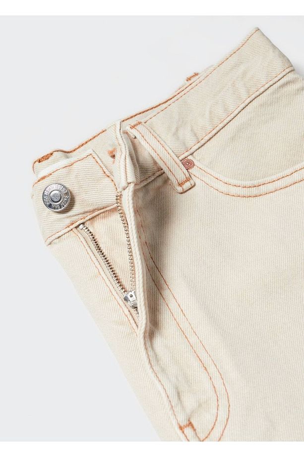 Yüksek Belli Denim Şort - 6