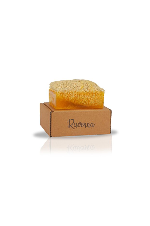 Natural Pumpkin Fiber Handmade Sulfur Soap 130 Grams