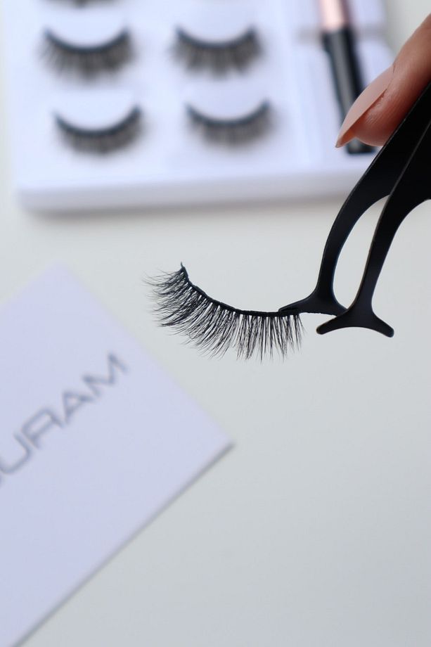 Eyeliner Cımbız Seti Takma Kiprik Gerçek Görünümlü 3 Çift Manyetik Kirpik Mıknatıslı Kirpik - 7