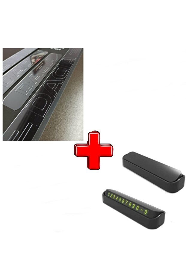 Door Sill and Covered Number Register Compatible with Dacia Group (Parking Tel)