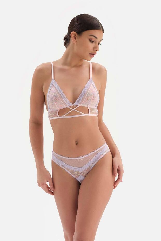 Pembe Aksesuar Detaylı Soft Bralet - 5