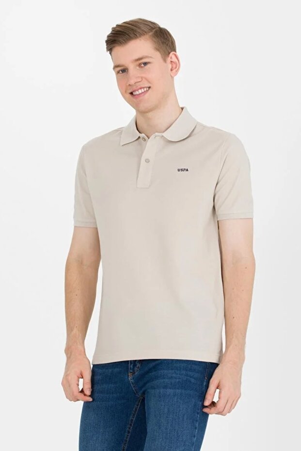Ανδρικό μπλουζάκι Polo Neck Basic - 4