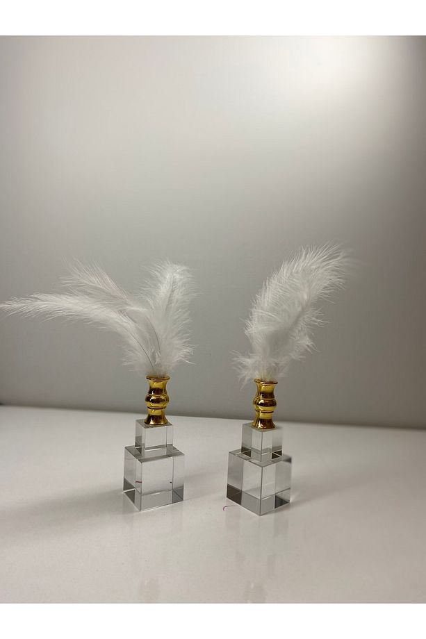 Aselus Kristal Tüy, Kristal Objeler, Kristal Dekor Objeler, Tüy Dekoru,dekor Tasarımı, Lüks Ev Dekor - 1