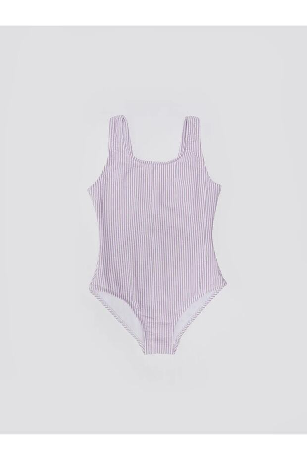 Striped Girl's Swimsuit