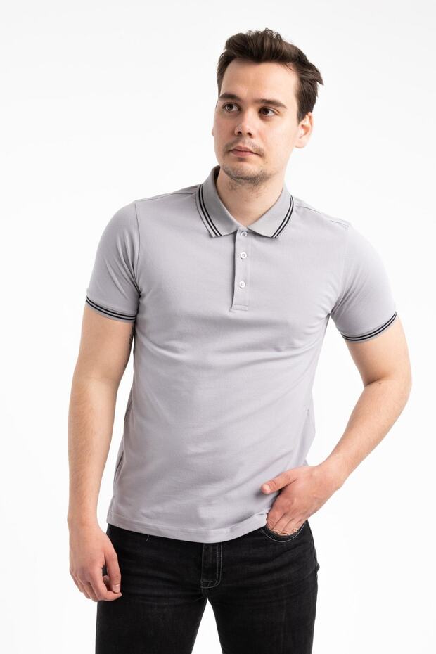 65500 Men's Polo Neck T-Shirt