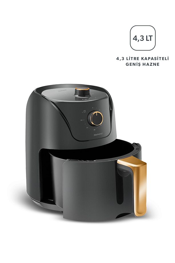 Airfryday 2505h 8 Farklı Programlı, Yağsız fritöz 4,3 Litre Airfryer - 7