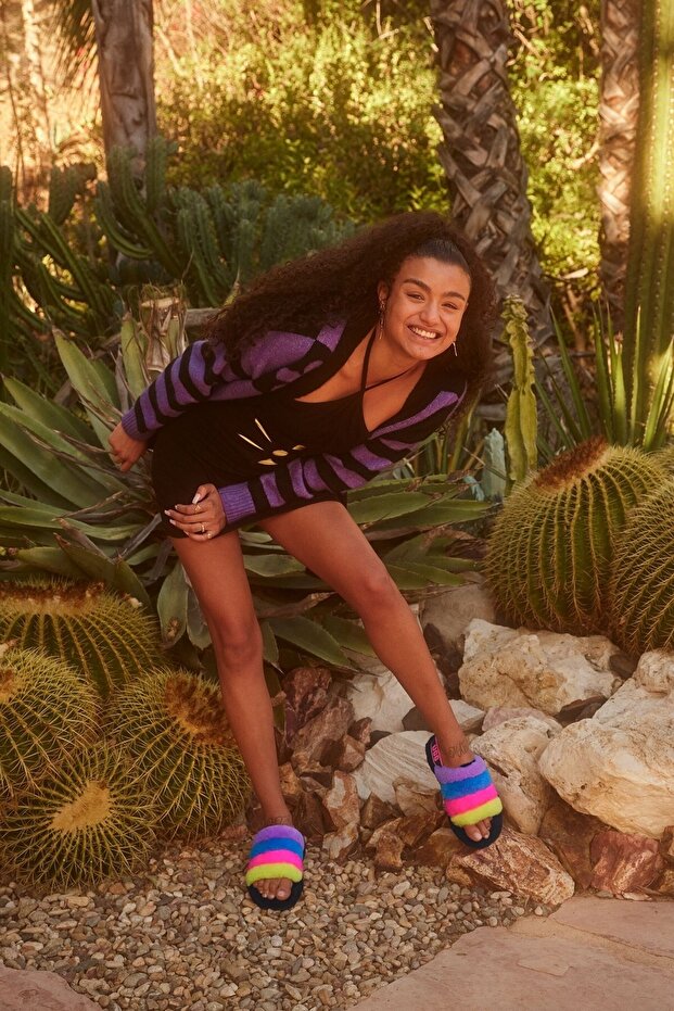 Kadın Black / Taffy Pınk Multı Terlik - 2