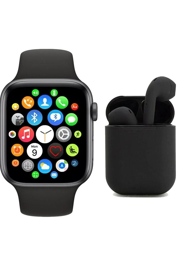 Akıllı Saat T500 Plus + Uyumlu  Kablosuz Kulaklık Ikili Set Ios Android Smartwatch - 1