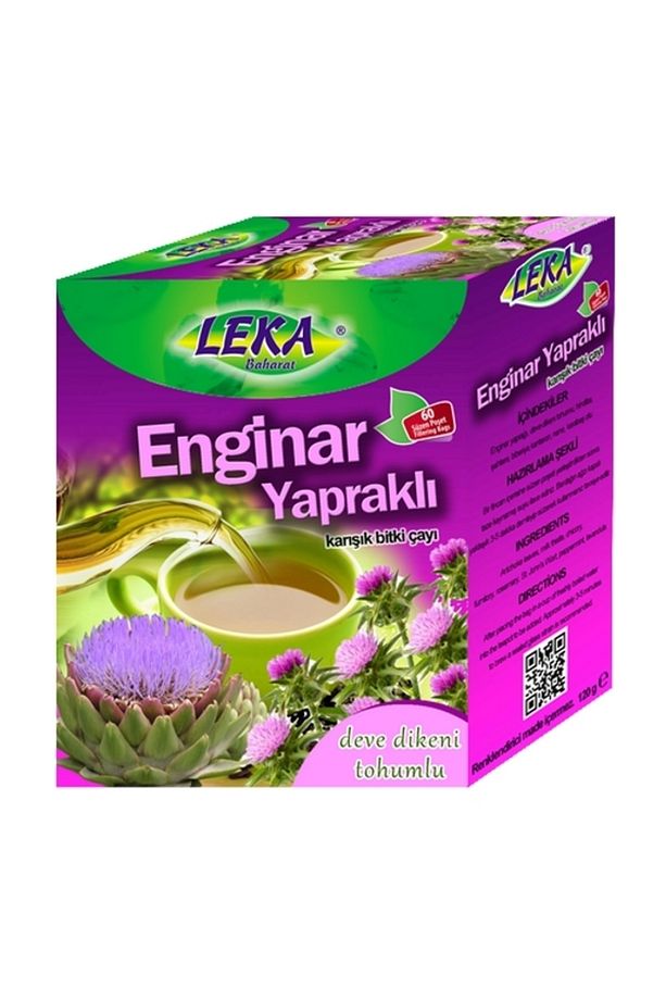 Enginar Yapraklı Deve Dikeni Tohumlu Bitkisel Çay 60 Süzen Poşet - 1