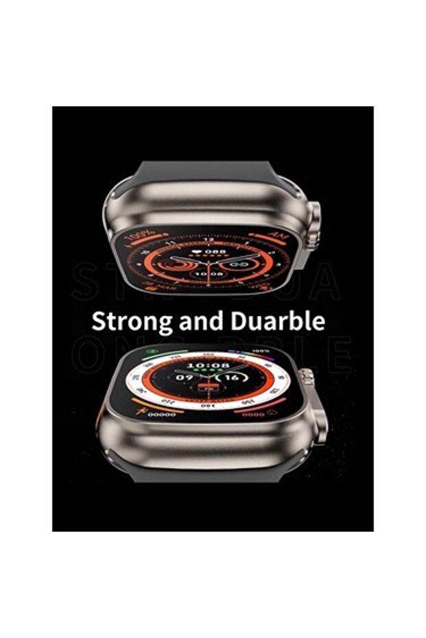 Watch8 Ultra H11 Ultra Akıllı Saat Vidali Çift Kordon Kilitli Hesap Makineli Bluetooth Gps Nfc Siri - 3