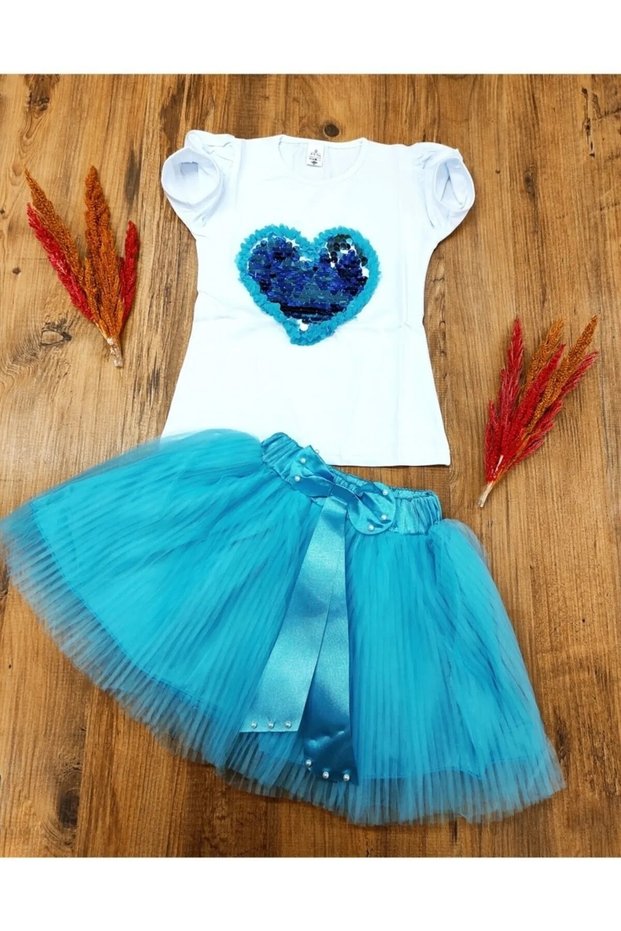 Girl Child Tshirt Skirt Suit Show Celebration 23nisan45898