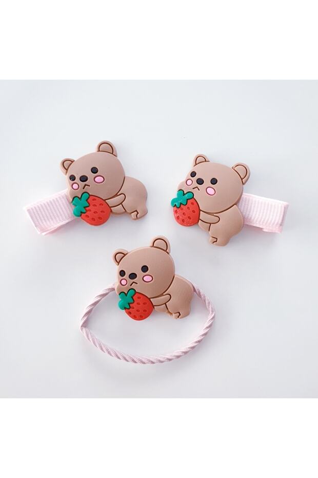 Cute Animal Girl's Collet and Rubber Buckle Set