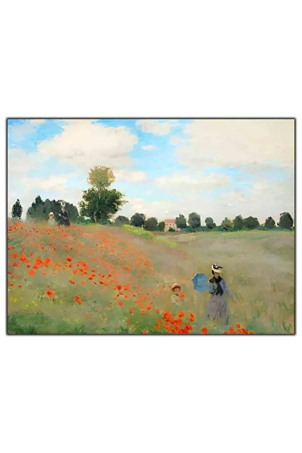 Claude Monet-gelincikler Reprodüksiyon Yağlı Boya Tablo - 2
