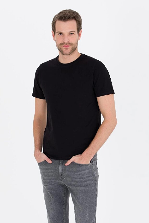 Slim Fit Basic T-shirt - 3
