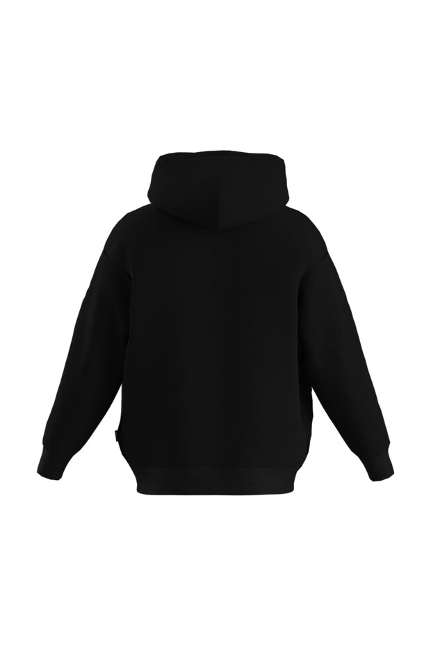 Oversize Basic Unisex Oldschool Zip Up Hoodie - 2