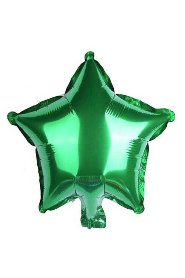 Best Star-Shaped Foil Balloon, 45 Cm, Green, Set of 3.