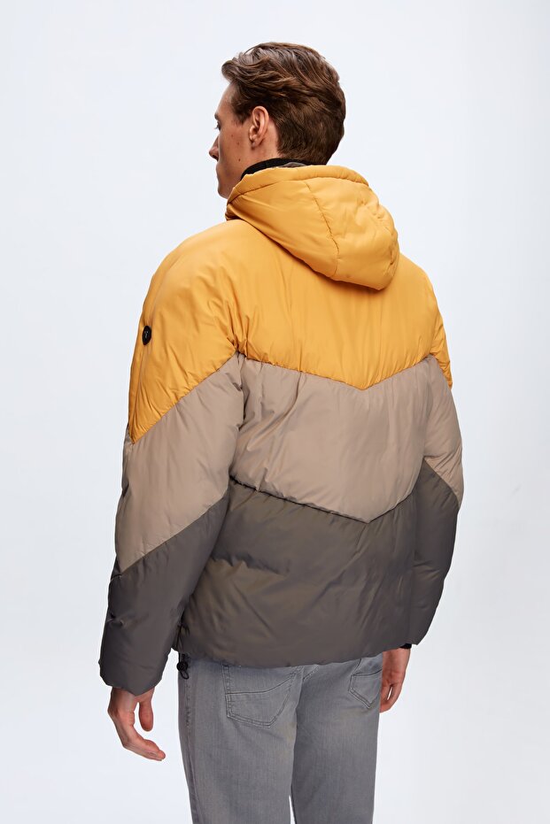 Slim Fit Sarı Mont - 4