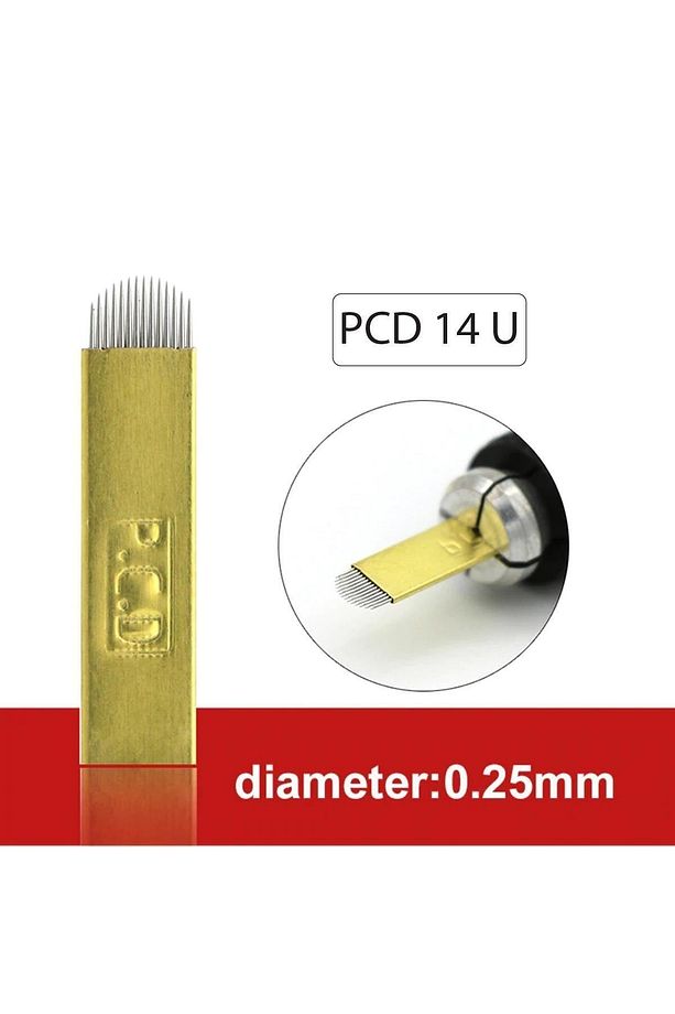 P.c.d 10 Adet 14u Microblading Kalıcı Makyaj Iğnesi - 2