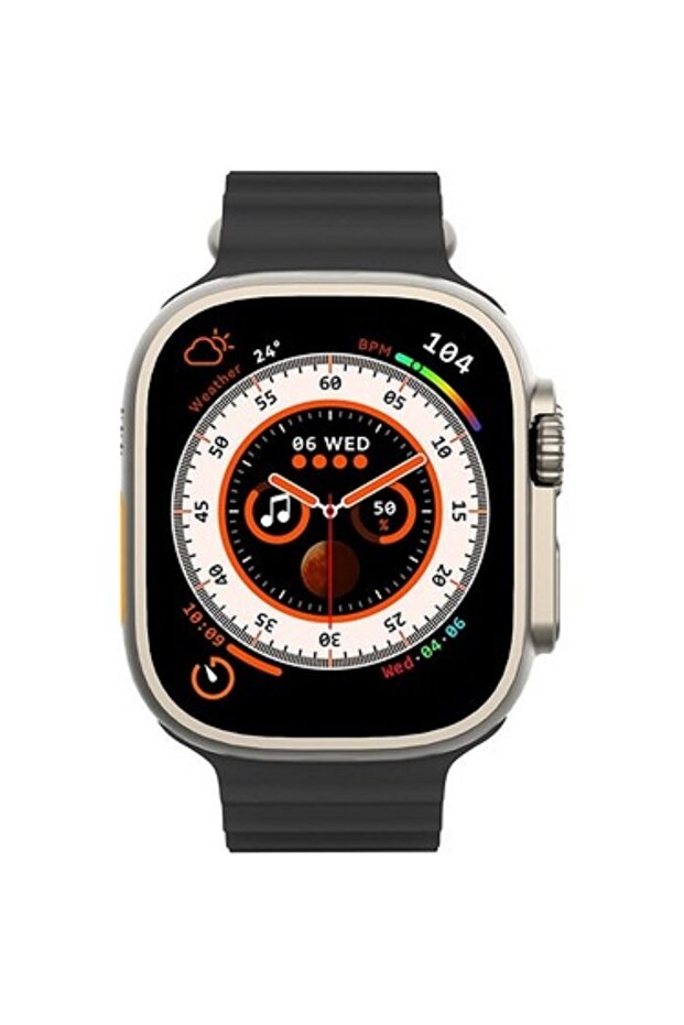 Watch8 Ultra H11 Ultra Akıllı Saat Vidali Çift Kordon Kilitli Hesap Makineli Bluetooth Gps Nfc Siri - 4