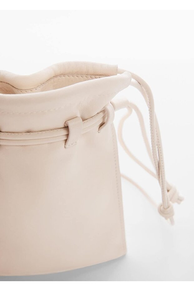 Mini Deri Bucket Çanta - 3