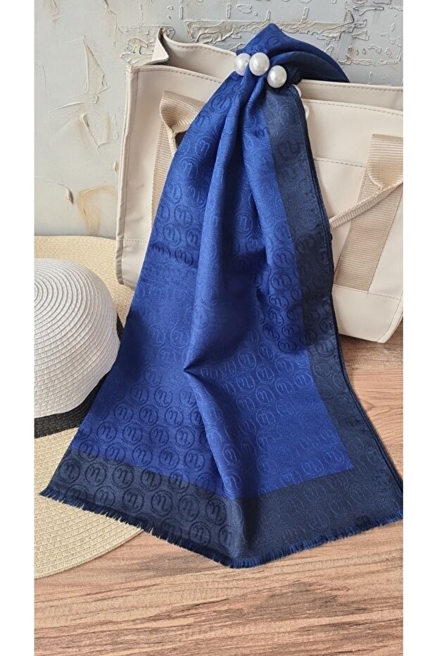 Hint Ipek Monogram Şal - 2