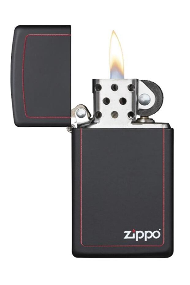 Slim Red Border Black Çakmak - 2