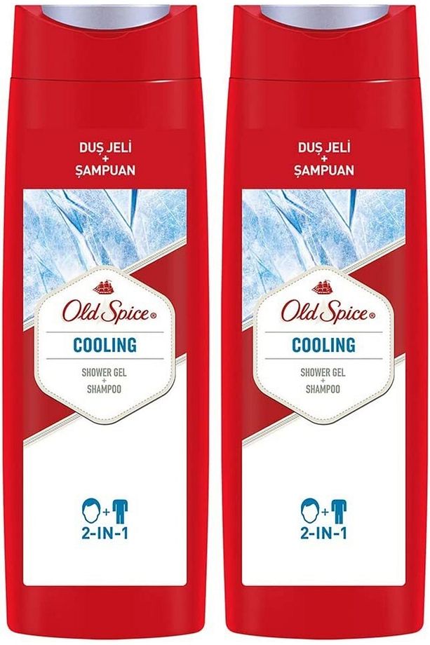 Old Spice Duş Jeli & Şampuan 2 X 400 Ml Cooling - 2