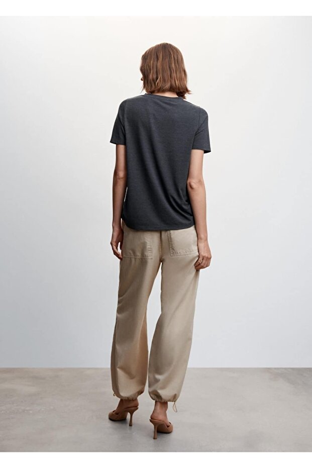 Rundhals-T-Shirt - 4