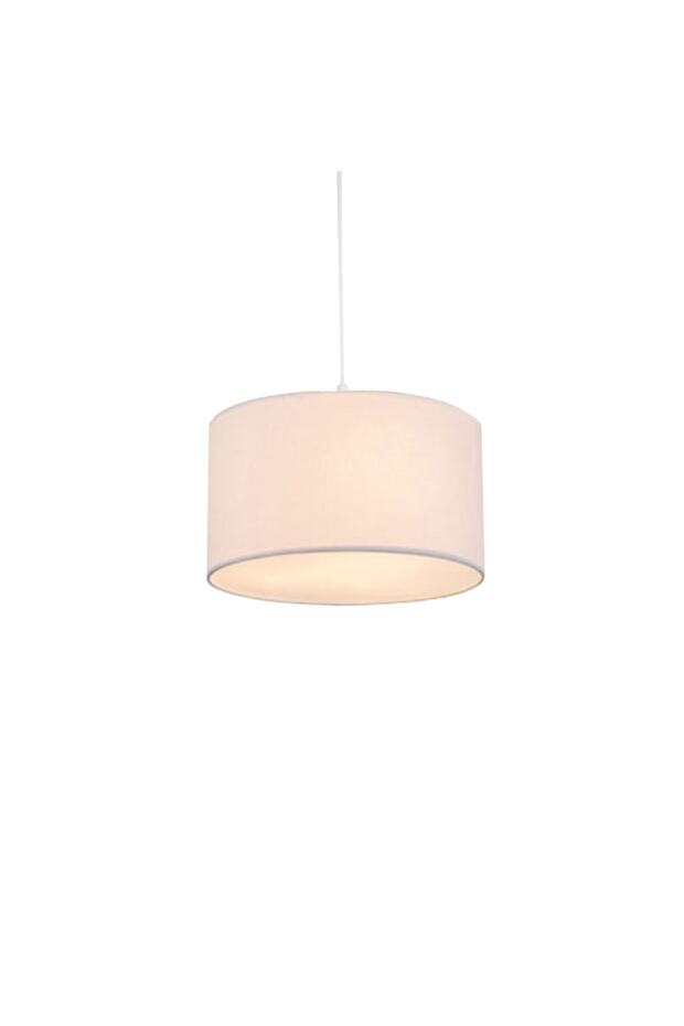 Krem Sarkıt Kumaş Tekli Avize Çap 30 Cm Av123 - 2