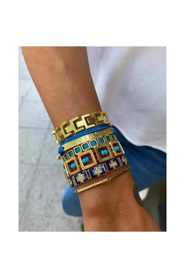 Bronz Mini Square Bileklik - 3