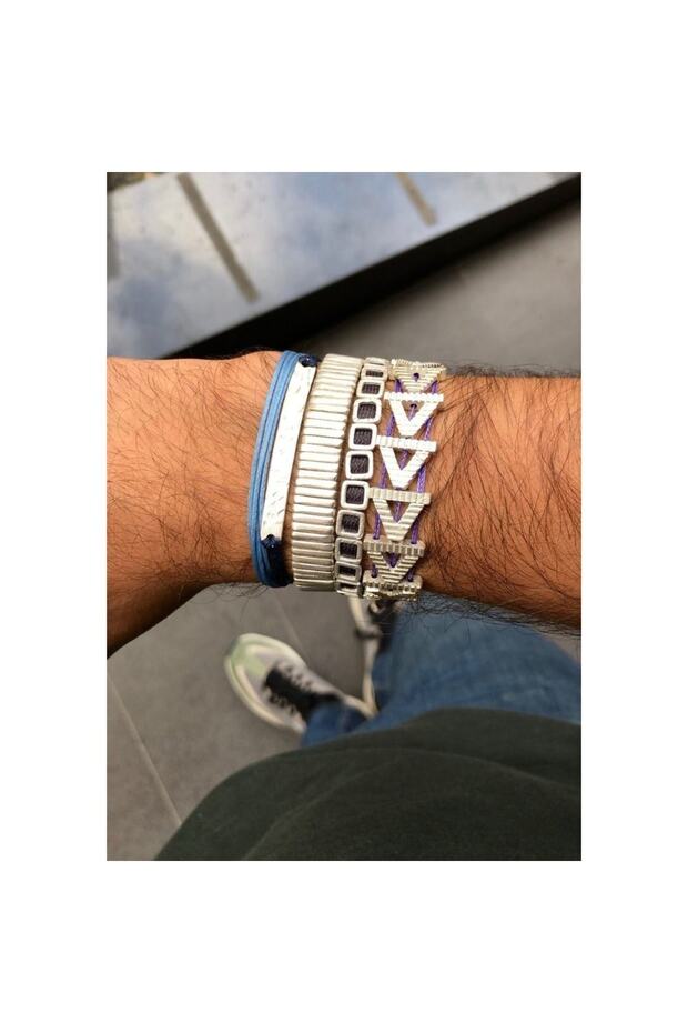 Bronz Mini Square Bileklik - 4