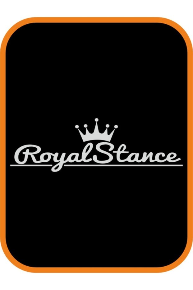 Royal Stance Auto Car Sticker White