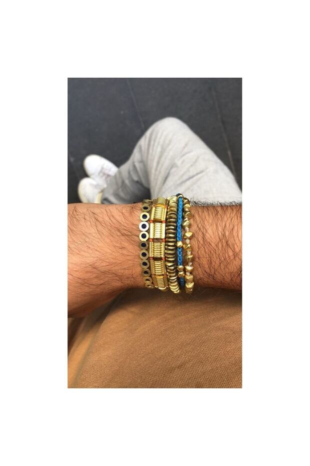 Bronz Mini Circle Bileklik - 2