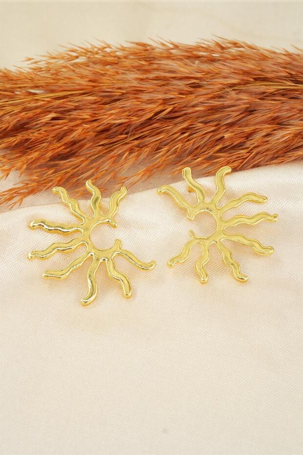 Women's Special Design 4 Cm Sun Figured Earrings