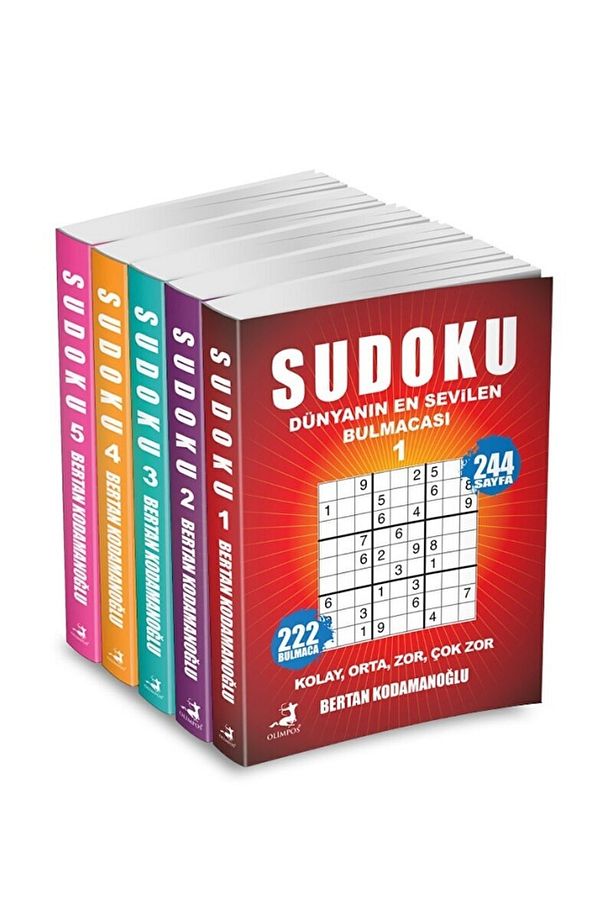 Sudoku 5 Kitap Set / Bertan Kodamanoğlu / / 8785452415559 - 1