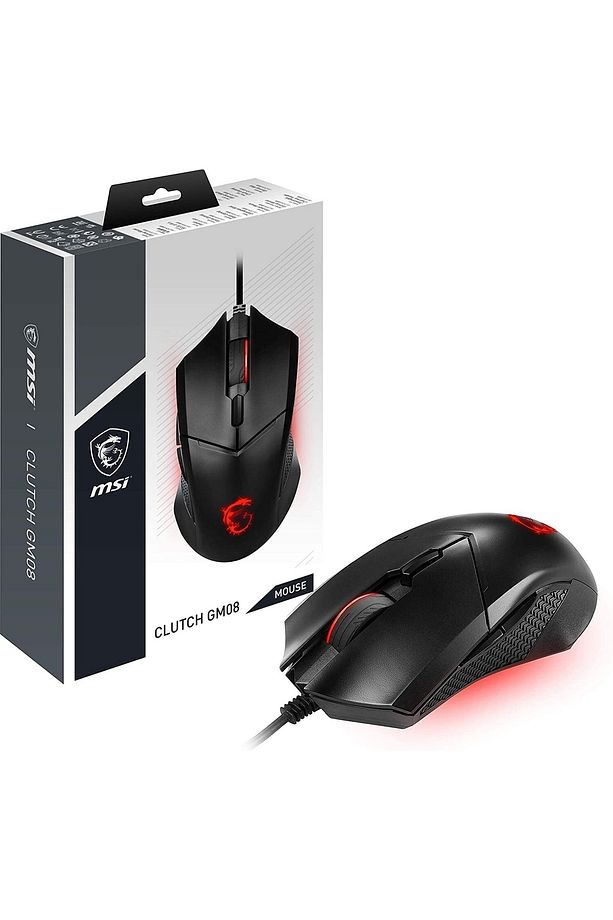 Gg Clutch Gm08 Gamıng Mouse 4.200 Dpı Pıxart Paw3519 Optık Sensor Red Led 1.8m Kablo Ayarlanabıl - 1