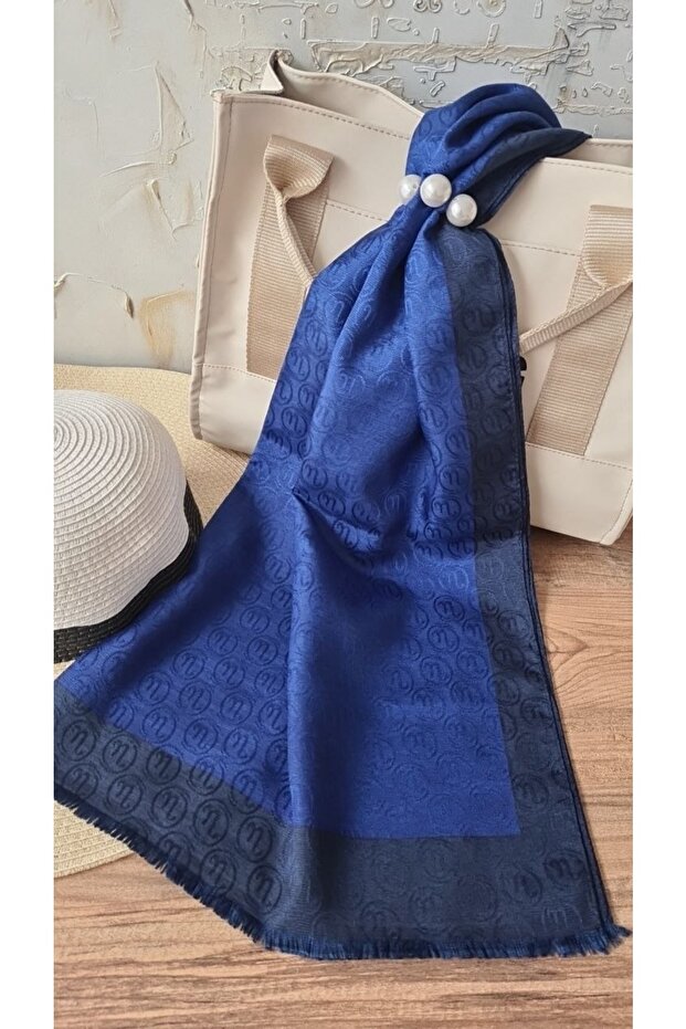 Hint Ipek Monogram Şal - 1