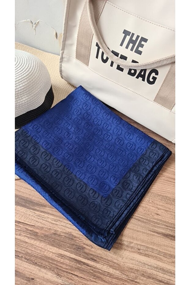 Hint Ipek Monogram Şal - 3