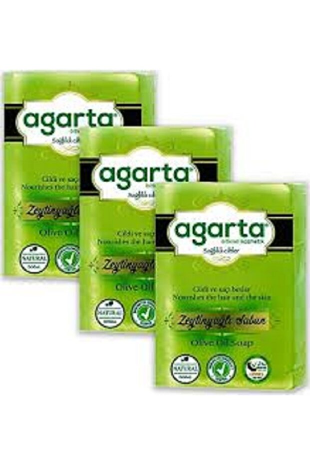 Handmade Natural Olive Oil Soap 150gr * 3 Pieces