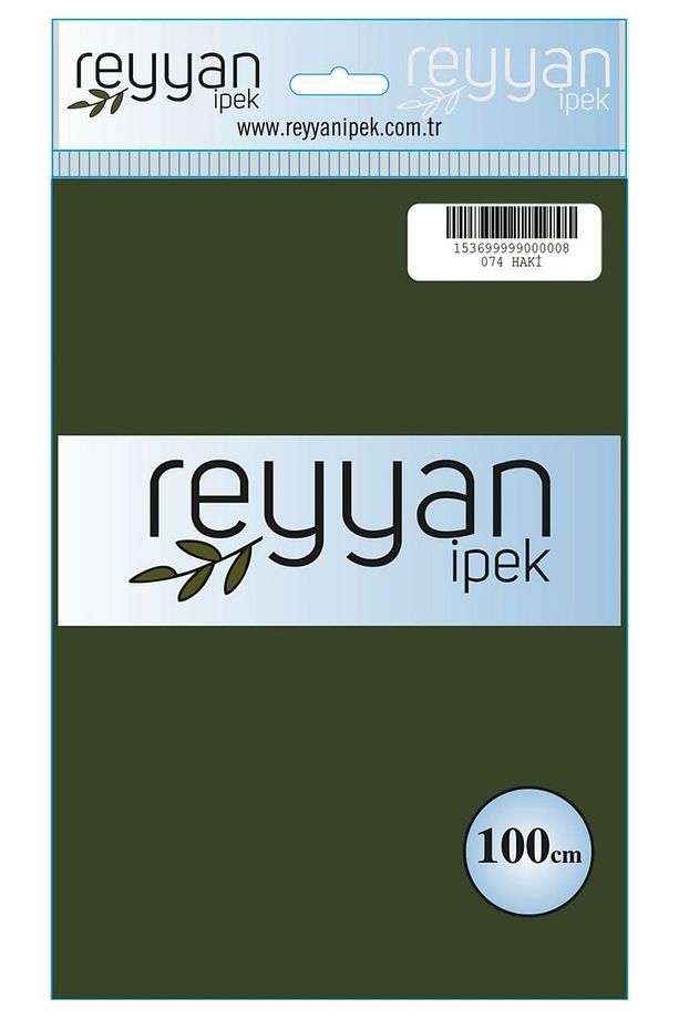 Düz Renk Poşetli Yazma 100 Cm Haki 074 - 1