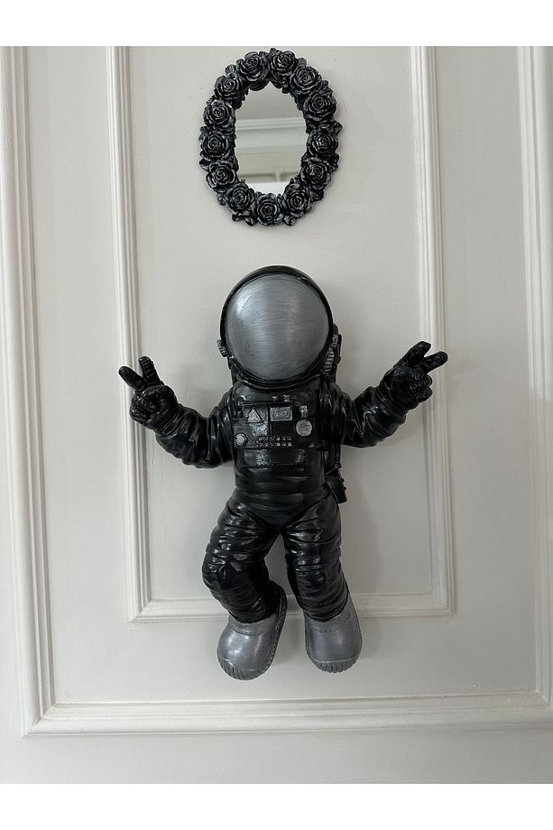 Dekoratif Dev Astronot Heykeli - Duvar Modeli (47-35 ) Cm - 6