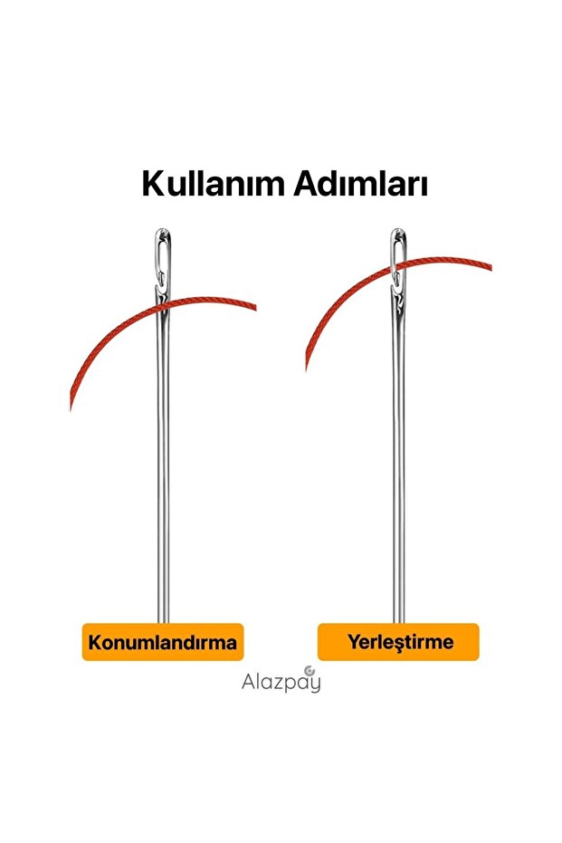 Paslanmaz Çelik Dikiş & Nakış 12 Adet Akıllı Dikiş Iğne Seti Ve Pirinç Ahşap Saklama Kutusu - 4