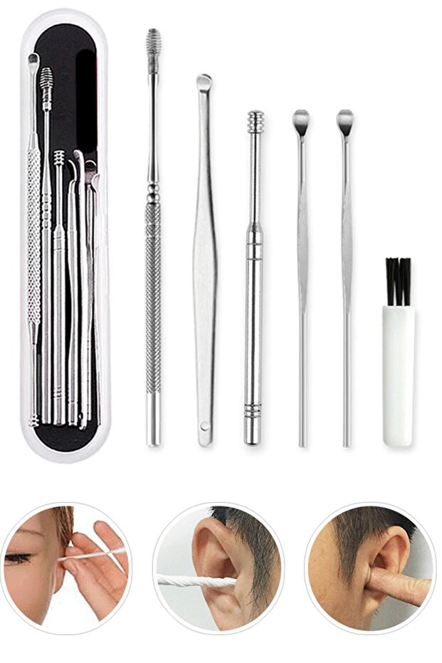 Çelik Kulak Bakım Seti 6 Parça - 2