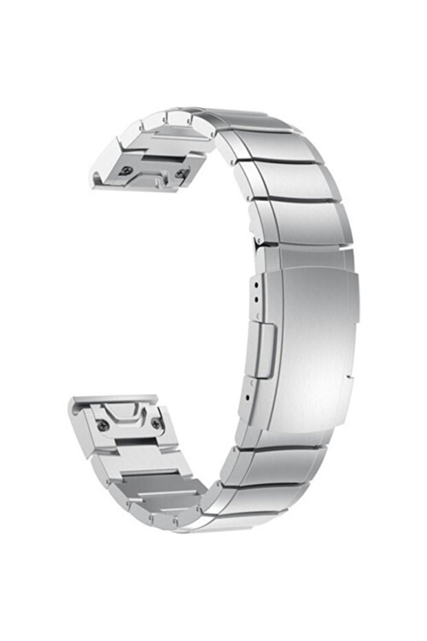 Silver Link Metal Cordon For Garmin Fenix 6x 6x Pro 6x Sapphire - 1